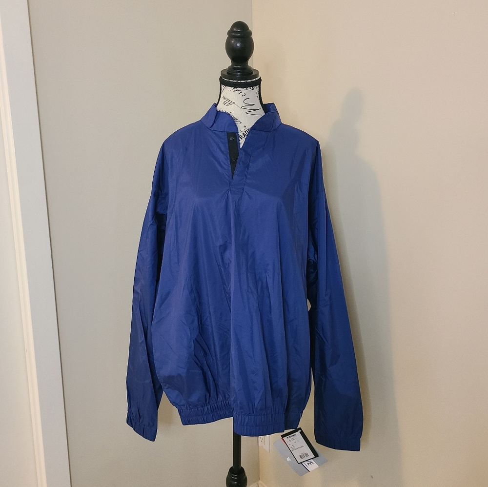 Descente Airdrive Blue XL Pullover Nylon Windbreaker Pullover Jacket NWT